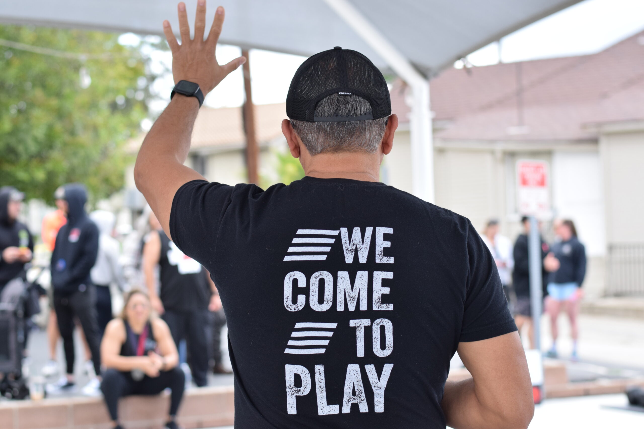 Leo judging a participant at DEKA Mile at The Energy Lab in Redlands, CA