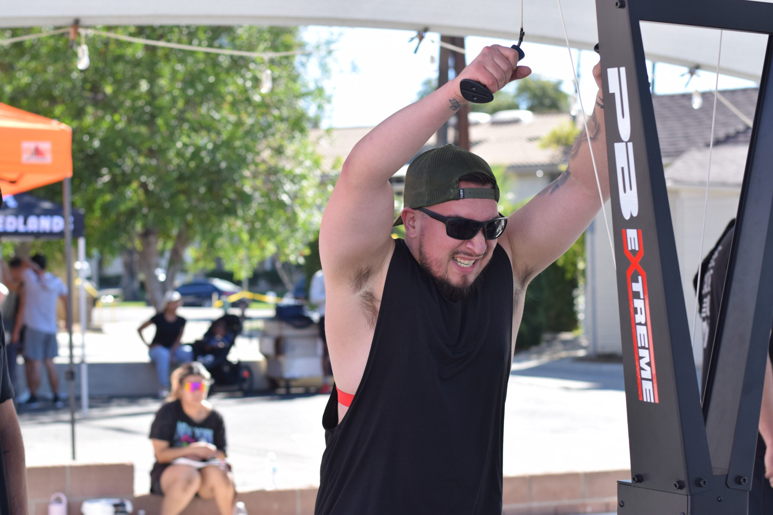 Isaac using a Ski ERG during a DEKA Mile competition at The Energy Lab in Redlands, CA.
